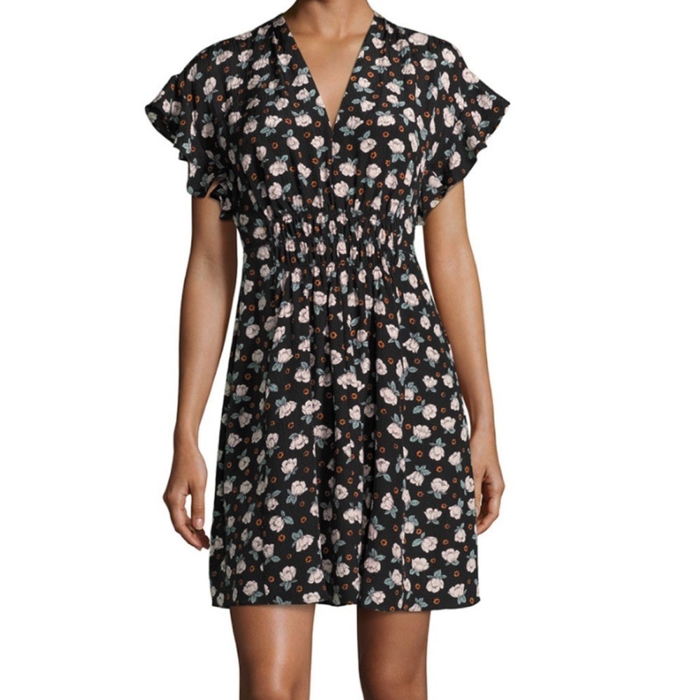 Rebecca‎ Taylor | Rosalie | Silk Ruffle Mini Dress